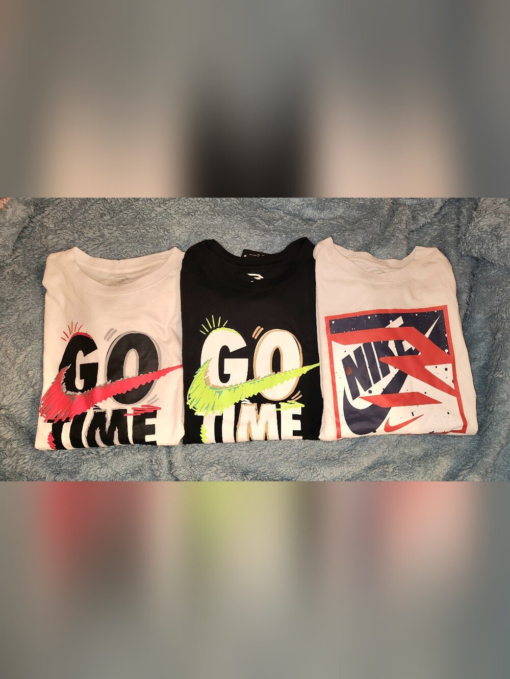 NEW 3 Boys Nike 3BRAND by Russell Wilson Graphic Long Sleeve Shirts (Size Med)